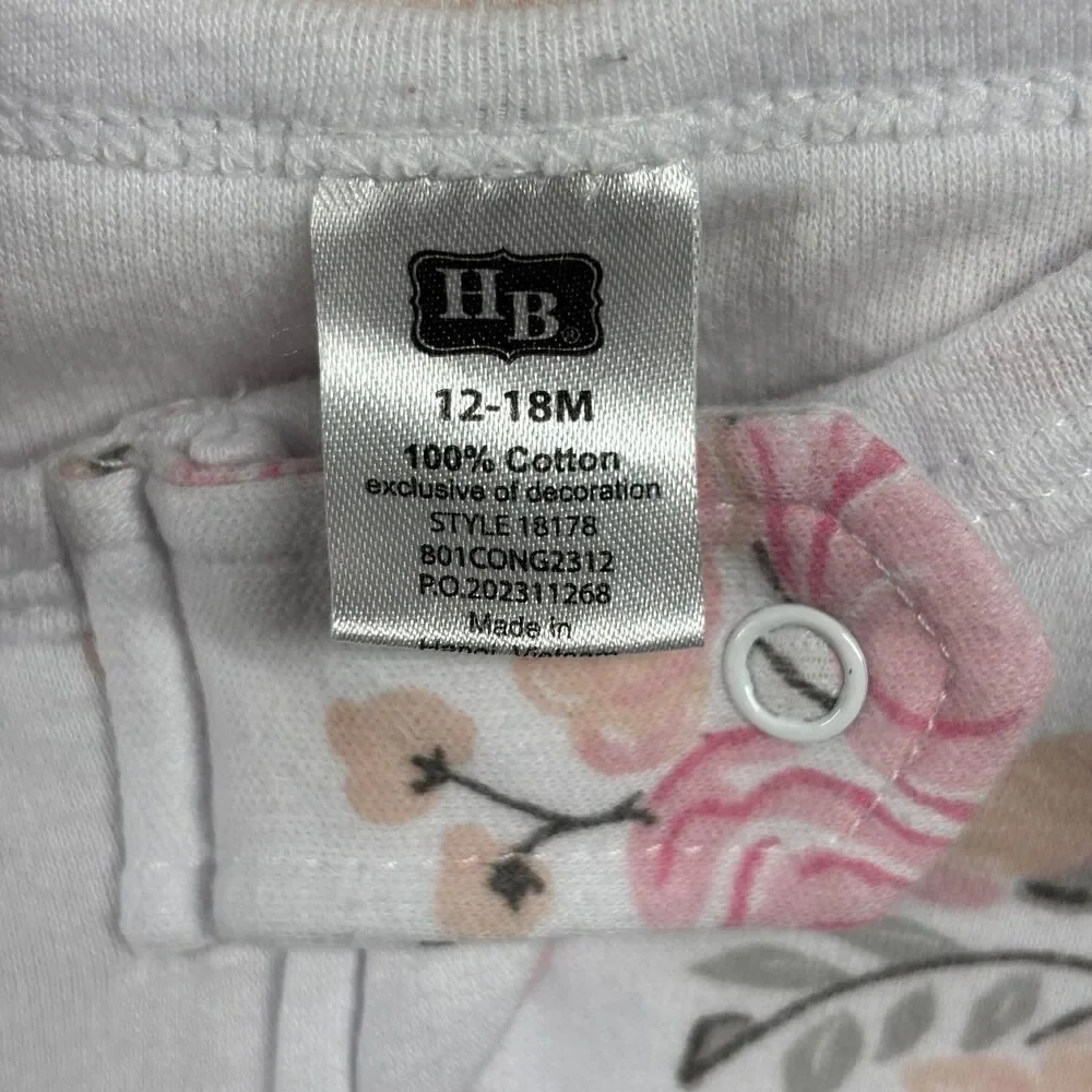 HB Hudson Baby Sleep Sack LOT Woodland Animals Pink Plaid Girl 12-18 Months Q113